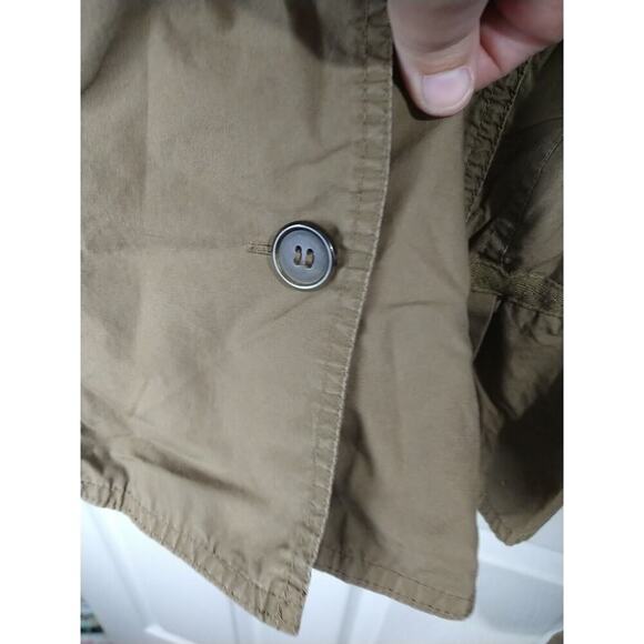 Wallis Woman 20 Blazer Casual Boho Lage look Pleated Brown Two Button - Picture 7 of 10